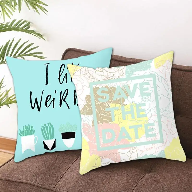 

Tropical Leaves Modern Summer Fruits Simple Cushion Cover Sofa Hotel Decorative Printed For Living Room Bed Pillow Cover 45x45cm