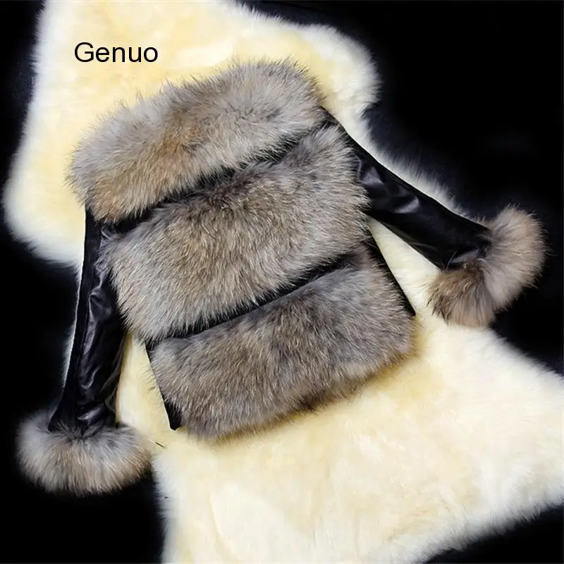 Пальто женское из искусственного меха, зимнее, приталенное, с меховой подкладкой, авиаторская куртка, размера плюс от AliExpress WW