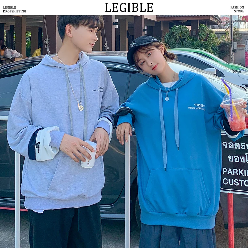 Разборчивые мужские толстовки с капюшоном демисезонные Свободные буквенным