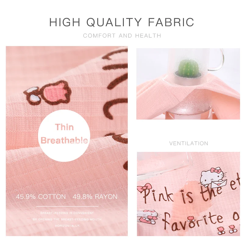 Платье для кормящих мам YATEMAO одежда грудного вскармливания беременных Хлопковая