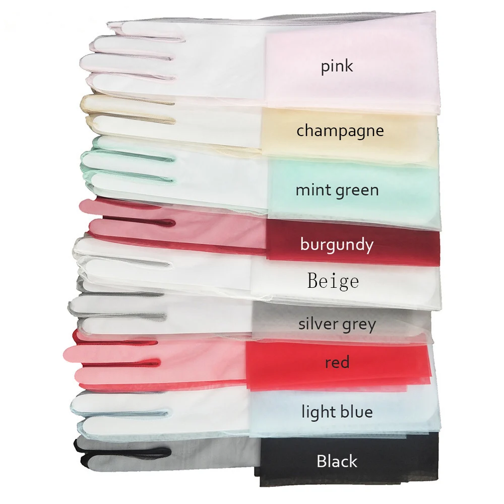 Перчатки свадебные женские длинные из тюля|Перчатки невесты| |