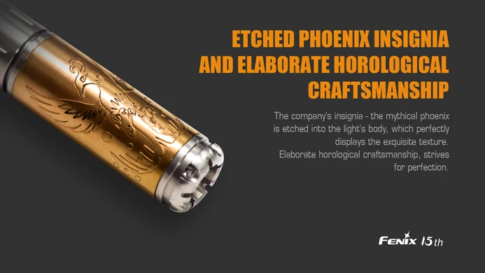 Чрезвычайно Ограниченная серия Fenix 15th Юбилей фонарик со свободными AAA Батарея