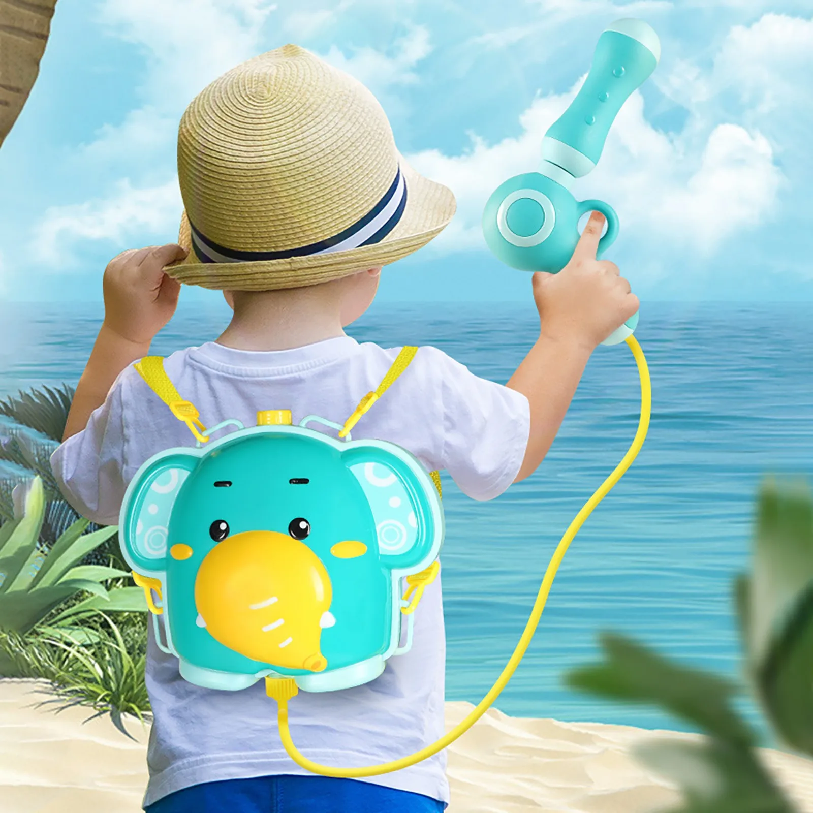 

Bath Toys Bubble Gun Machine Toys For Kids Cartoon Outdoor Water Toy Water Gun Toys Beach Nozzle Backpack Tank Set