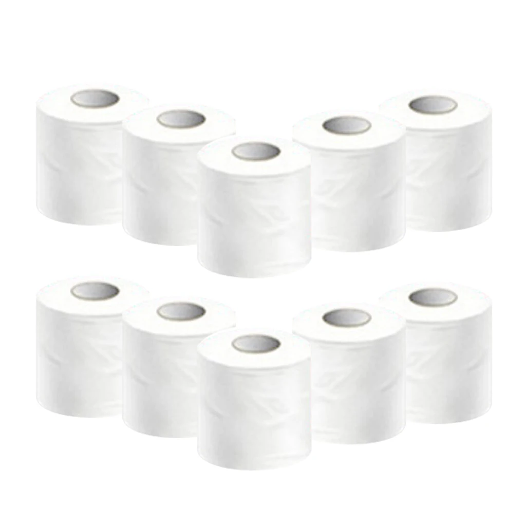 10 Rolls Comfortable 4 Ply Soft Professional Series Toilet Paper Strong and Highly Absorbent Tissue Roll | Обустройство дома