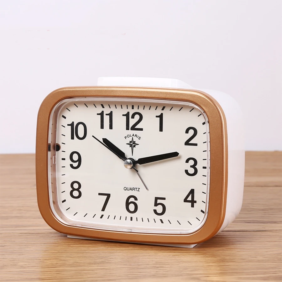 

Маленький музыкальный будильник часы, тихие Детские прикроватные часы с носветильник щением, настольные часы, домашний декор, детские пода...