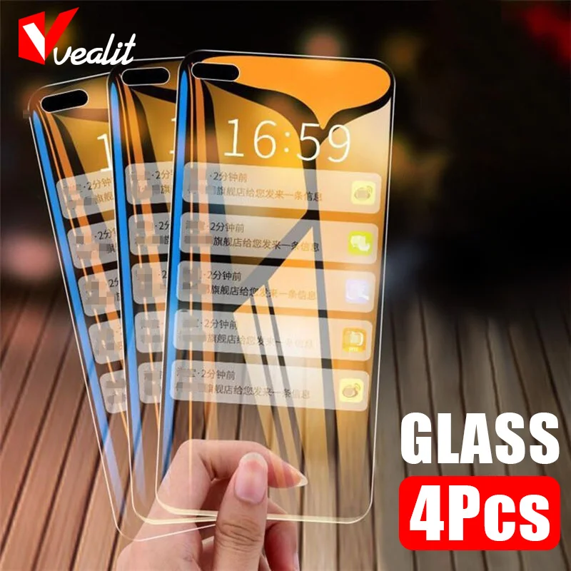 

1/4Pcs Screen Protective Glass For OPPO Reno 4 4z 5 5z 6 6z Find X2 X3 Lite Realme GT Neo 2 8i 8s 7i 6i C25 C11 Tempered Glass