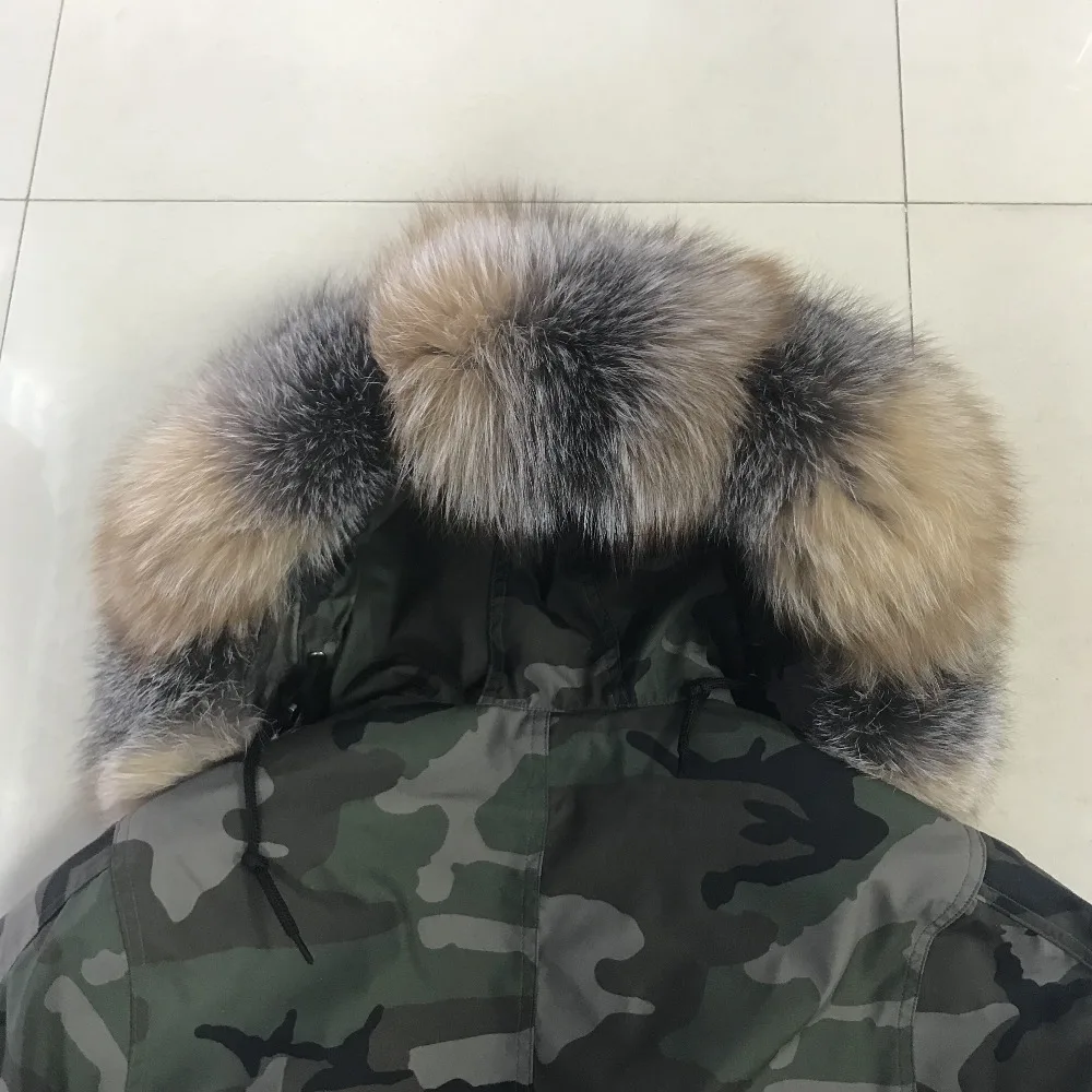 Army falge army green специальный дизайн с лисьим мехом зимняя новая коллекция меховые пальто