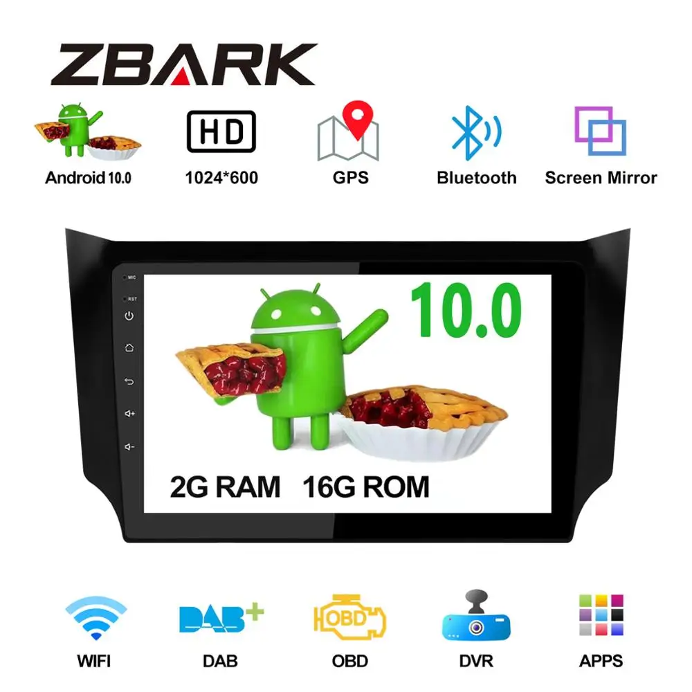 Автомагнитола 10 1 дюйма 2 din Android 0 мультимедийный стереоплеер с GPS навигацией для