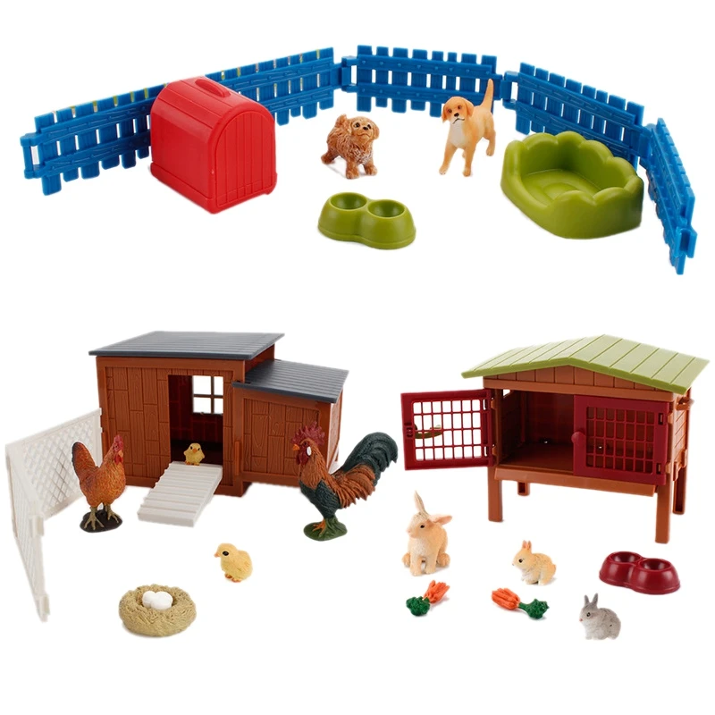 

Набор детских развивающих игрушек «сделай сам», ферма, ранчо, модель сцены, твердый подарок из ПВХ