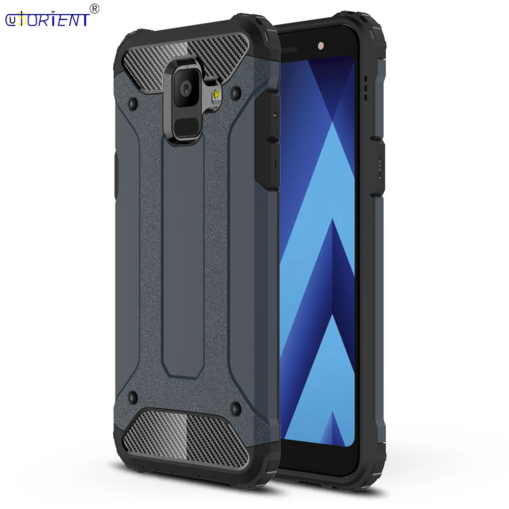 Для Samsung Galaxy A6 2018 A 6 Plus джинсовый Гибридный противоударный армированный чехол SM