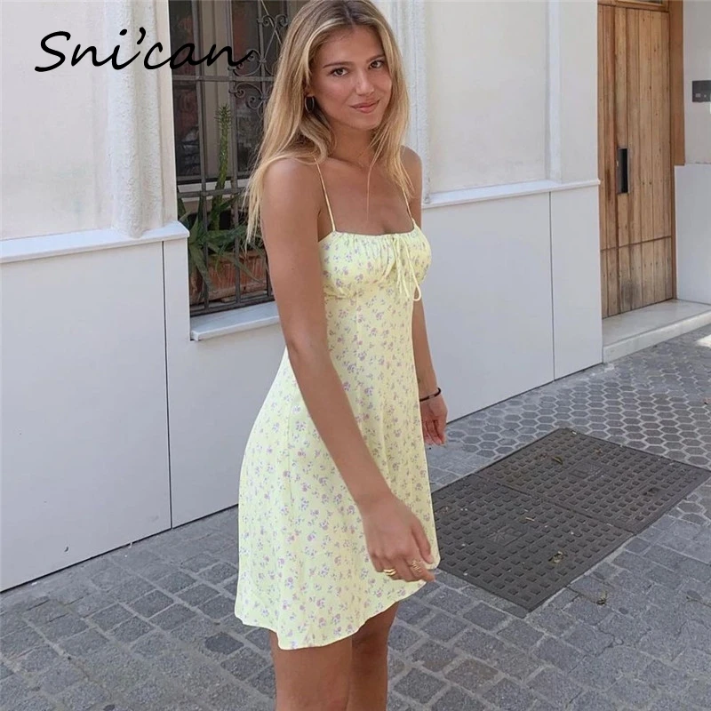 Женское атласное платье на бретельках Za летнее без рукавов бретельках-спагетти с