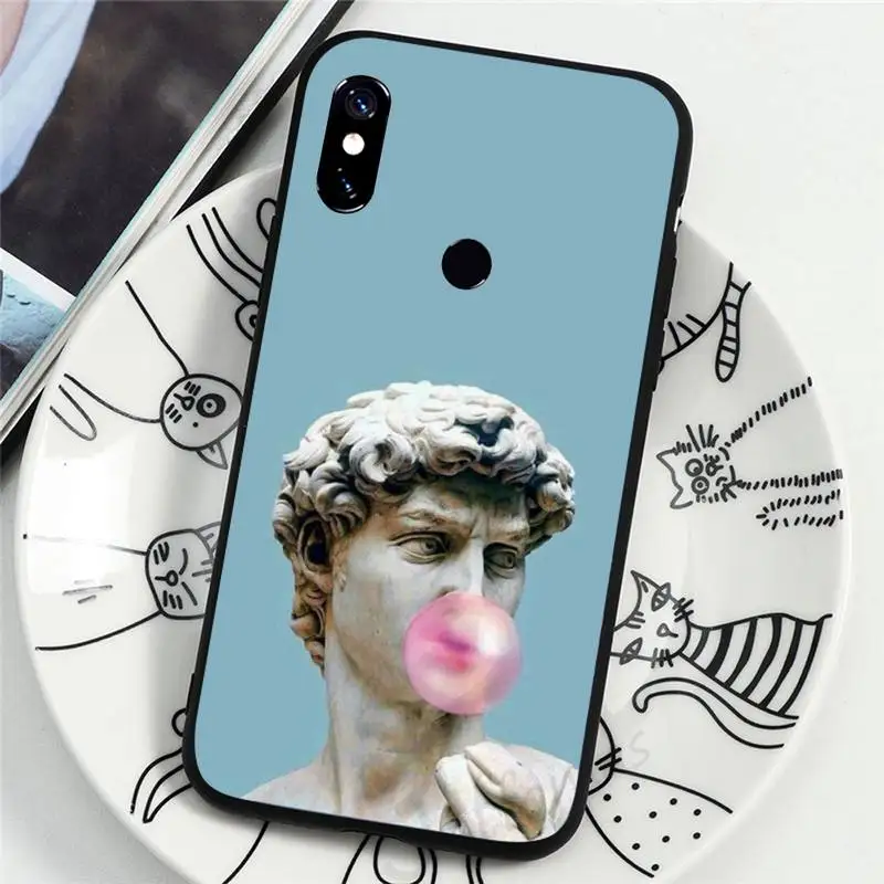 

Mona Lisa retro David Medusa coque cover funda Phone Case For Xiaomi Redmi note 7 8 9 t k30 max3 9 s 10 pro lite