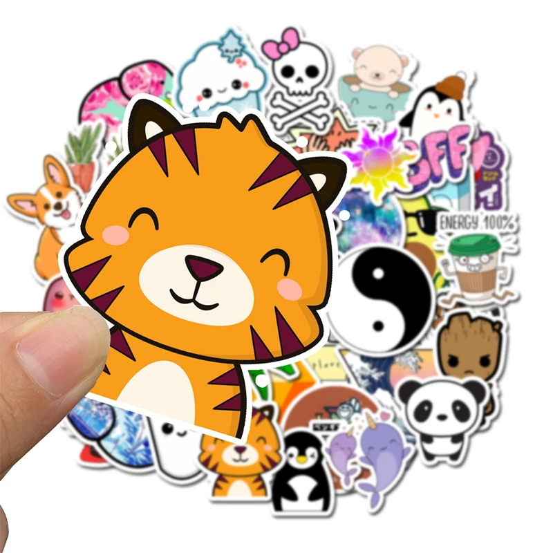 50 шт. стильные милые крутые забавные наклейки панда Сплетницы самодельные для