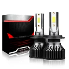2 шт., автомобильные Водонепроницаемые светодиодные лампы 80 Вт 9004 лм H11 H4 H7 H1 H13 9005 9006 9007 9012 6500k