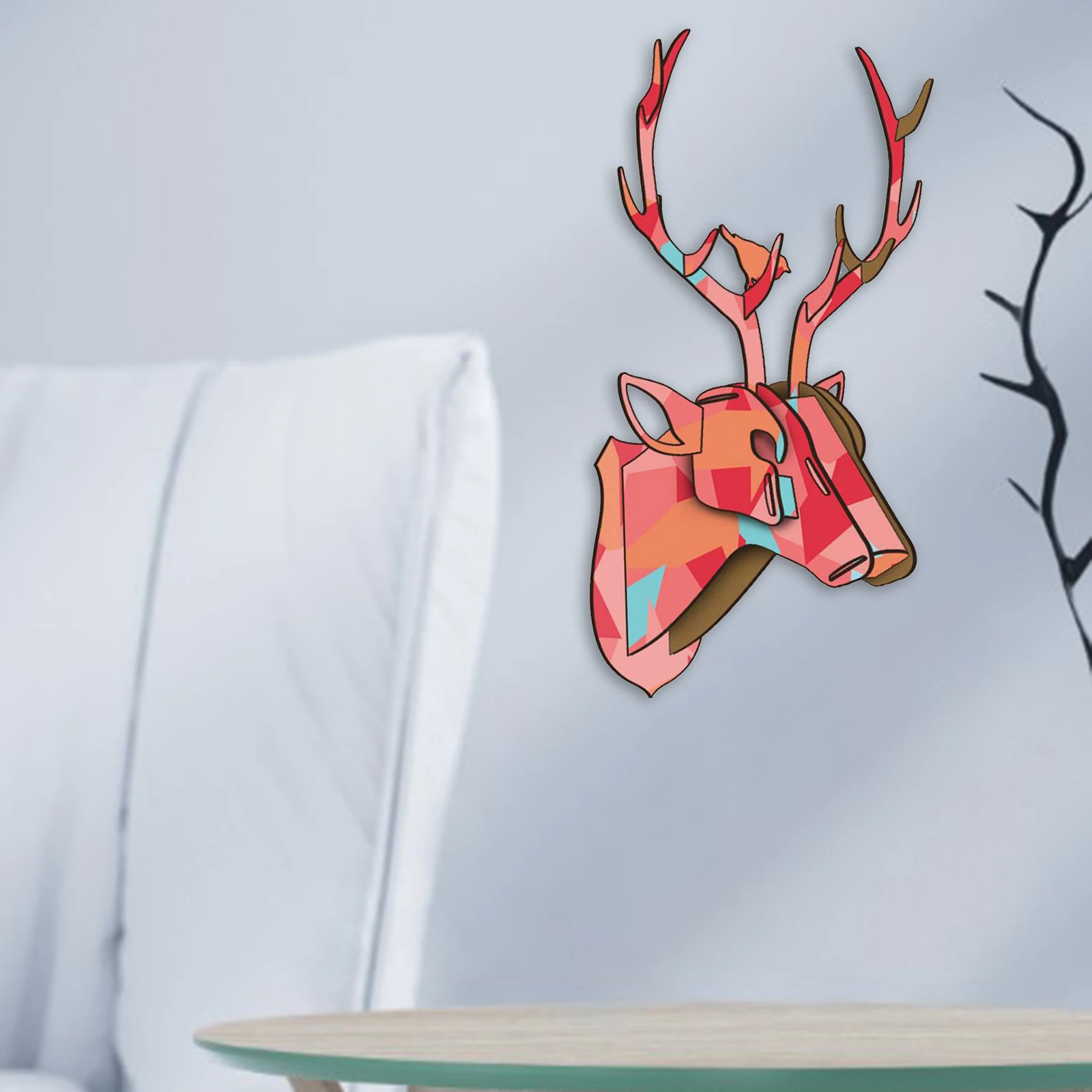 Сборная головоломка Трофей Голова Оленя искусство на стену животное скульптура