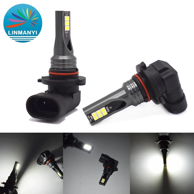 

2pcs H1 H3 Led H4 H7 H11 9005 9006 HB4 Car CSP LED Fog Lights Headlight Bulbs DC12-24V 20000LM 6000K White Auto Fog Lamp