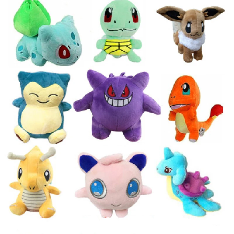 18 видов стилей TAKARA TOMY Покемон оригинальный Пикачу мягкая игрушка Сквиртл хобби
