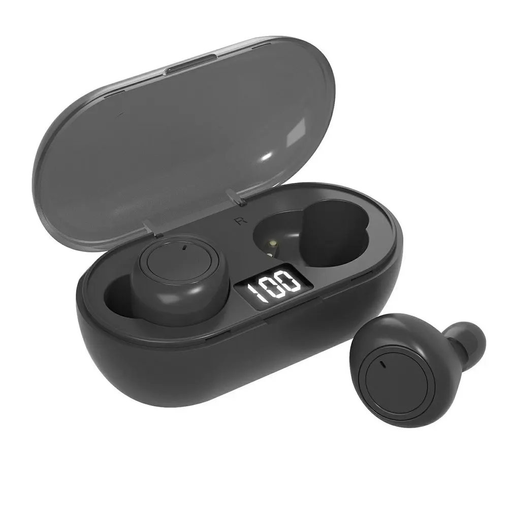 

Y50 Wireless Headset 5.0 Noise Reduction Waterproof Stereo Portable Charging Box Touch Digital Display Wireless Headset