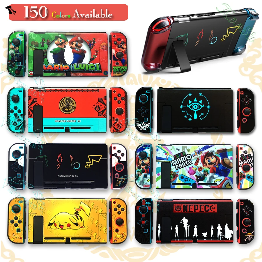 Защитный чехол для консоли nintendo s Zend, цветной чехол Nitendo Switch Crystal Shell, чехол для nintendo Switch Pikachus, тематический чехол