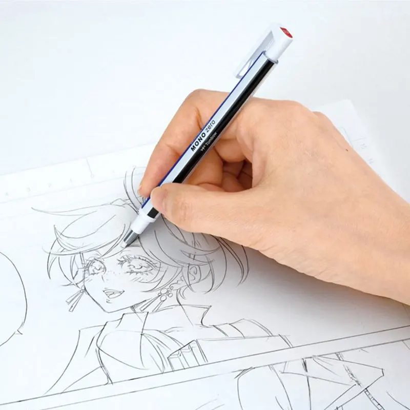 TOMBOW MONO Zero ластик механический ластик многоразового использования форма ручки резиновый пресс тип коррекция рисования школьные канцелярские принадлежности 1 шт