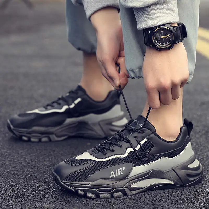 

Носимые мужские спортивные туфли, блестящие мужские кроссовки для бега, Треккинговая Роскошная брендовая мужская спортивная обувь, кроссо...