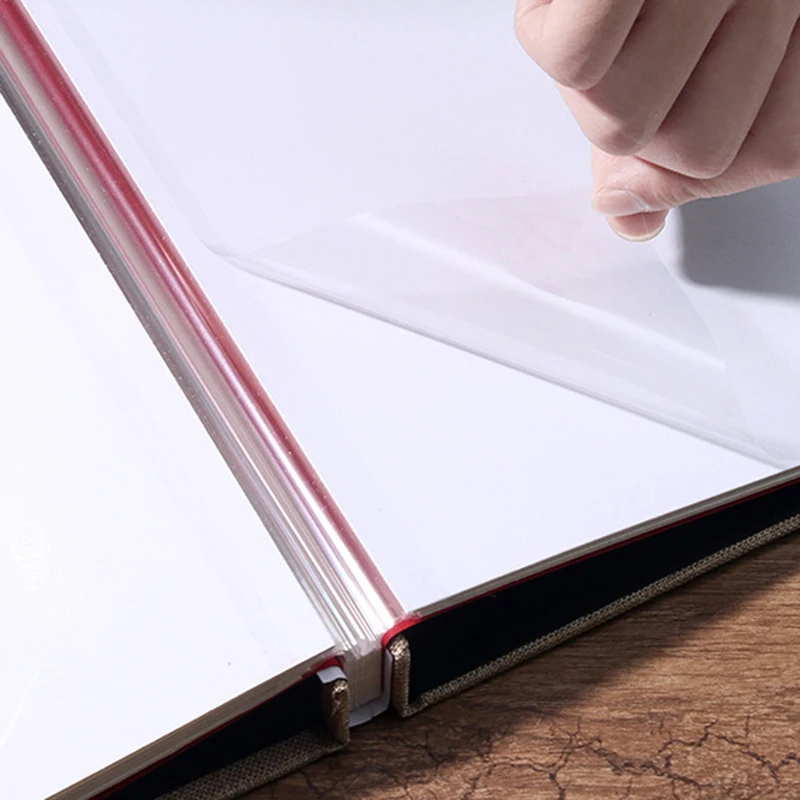 

Photo Album Scrapbook Linen Art DIY Memory Book Thick Pages with Protective Film Save Ies Permanently,Best Gift Choice