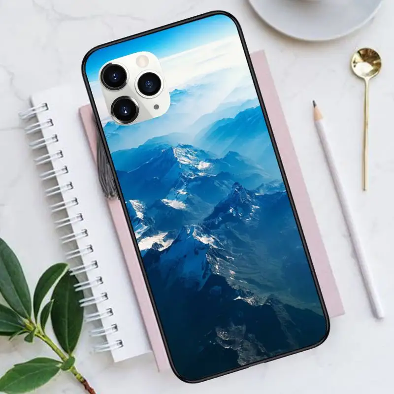 

natural scenery lake Snow Phone Case for iPhone 11 12 mini pro XS MAX 8 7 6 6S Plus X 5S SE 2020 XR