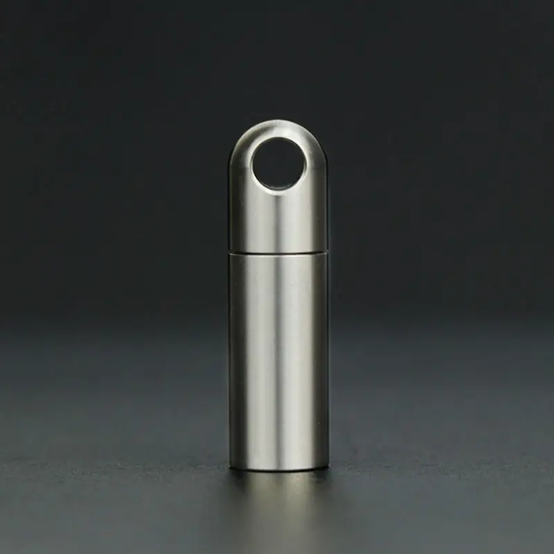 

Pure Titanium Mini Sealed Waterproof Pill Case Medicine Tablets Storage Box Eco-Friendly Home Outdoor First Aid Health Care Tool