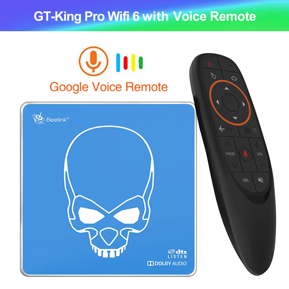 Beelink GT King Pro WiFi 6 Smart TV BOX Android 9.0 4GB 64GB DDR4 Amlogic S922X-H 4K Quad Core Set top box  GT King  S922X