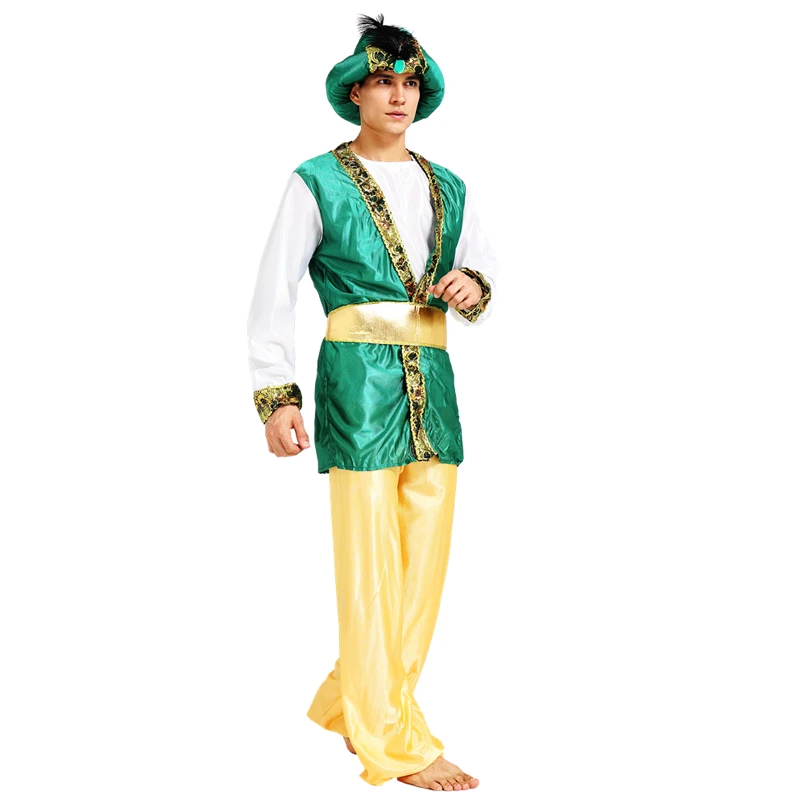 Для мужчин s костюмы на Хэллоуин для взрослых вечерние костюм Жасмин из