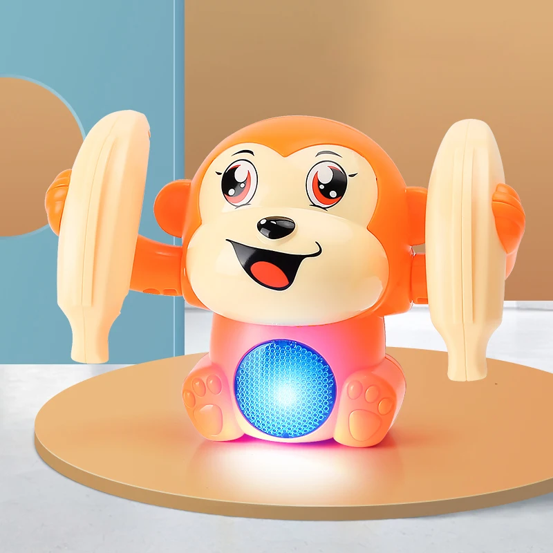 

Baby Toys Electric Tumbling Monkey Light Music Puzzle Sound Tipping Monkey Kids Toys Early Educational Toys For Children Gifts