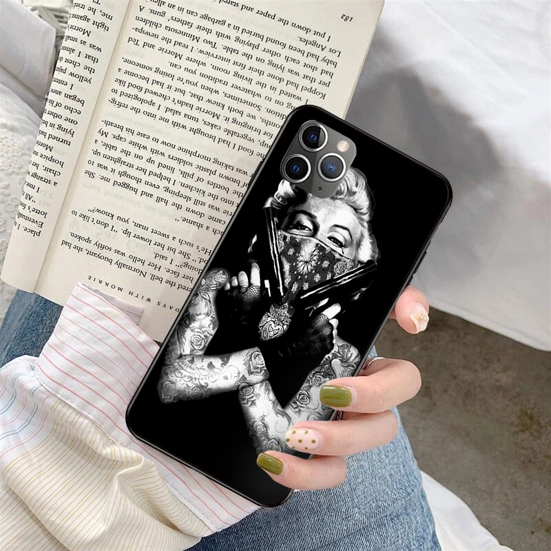 

Dark style cool Marilyn Monroe Phone Case For Iphone XR X 6 6S 7 8 Plus Fundas Apple 11 Pro XS Max SE 2020 iphone 12 capas etui