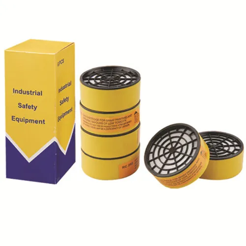 Респиратор для экстренных случаев противогаз маска с очками двойной и 2 сменных