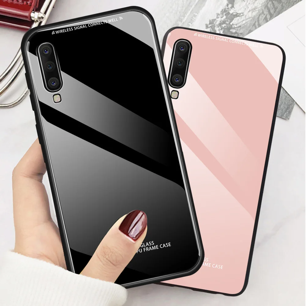 Для samsung Galaxy S9 Plus чехол S10 A40 A50 A60 A70 Lite S8 A7 A9 Coque Sansung M40 Capa простой глянцевый
