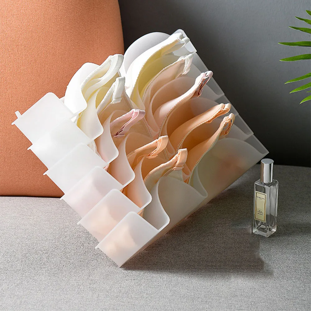 

6pcs Bra Storage Box Bra Box Closet Underwear Organizer Drawer Divider Plastic Bras Underwear DC120