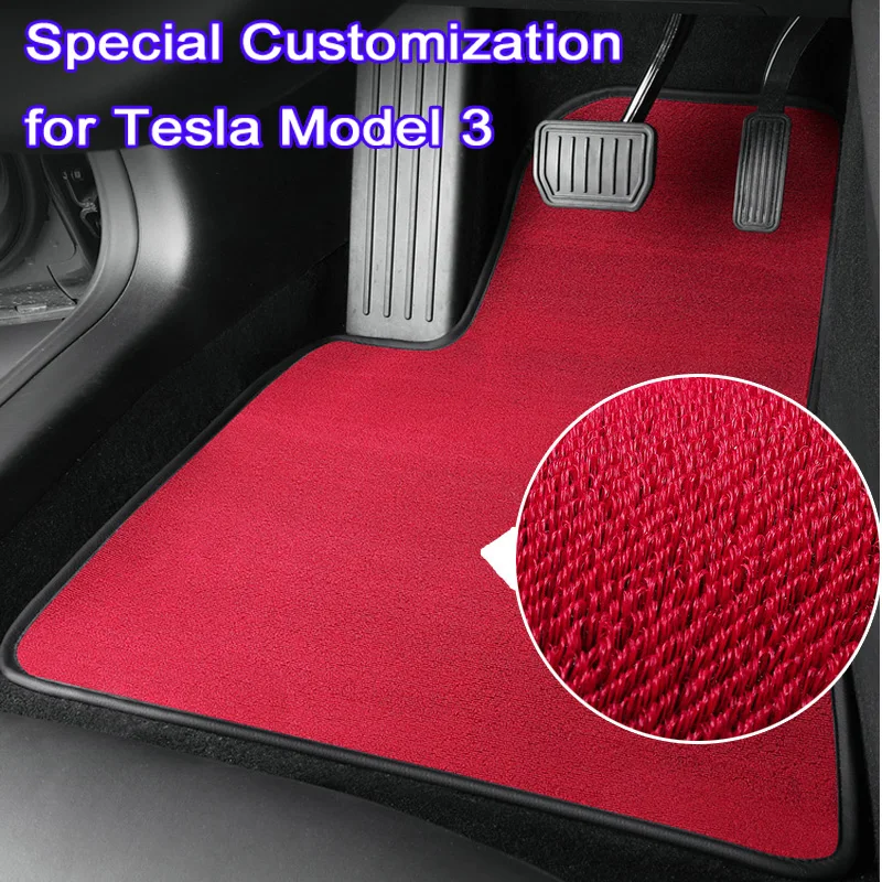 

Custom car floor mats Non-slip Easy Clean and install Special Customization for Tesla Modle 3 Front Trunk Carpet FOOT X1 X30