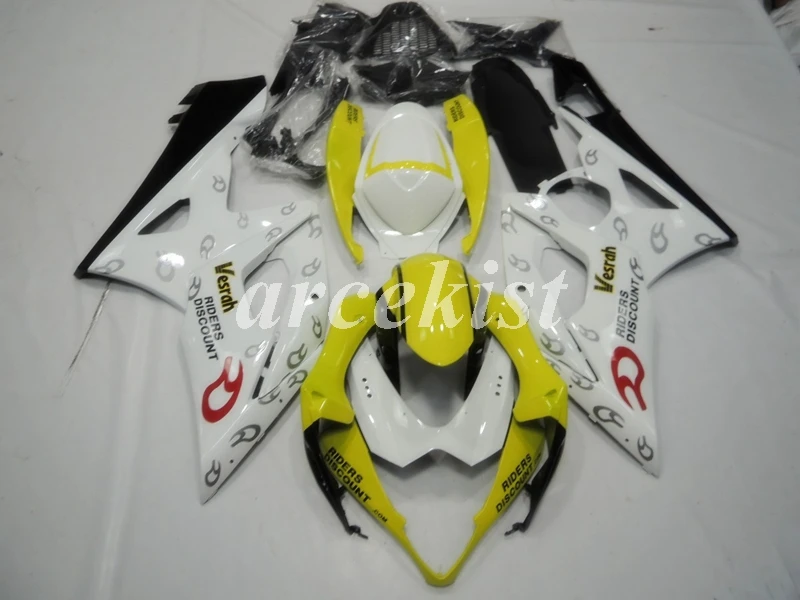 

4 Free Gifts New ABS Fairings Kit Fit For SUZUKI GSX-R1000 K5 2005 2006 05 06 gsxr1000 Bodywork set Custom yellow white