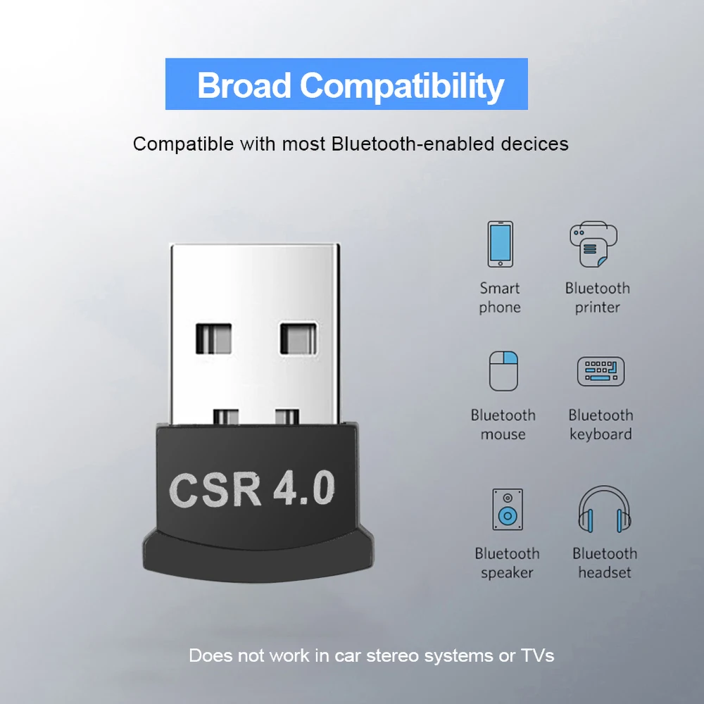 Kebidumei беспроводной USB Bluetooth 4 0 адаптер защитный Мини-ключ Музыкальный звук