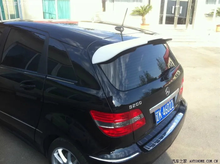 Для B200 спойлер 2009 2014 Mercedes Benz Спойлер ABS пластик Материал заднее крыло автомобиля