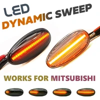 led dynamic side marker lights arrow turn signal blinker lamps for mitsubishi pajero shogun 3 sport k9 galant outlander lancer