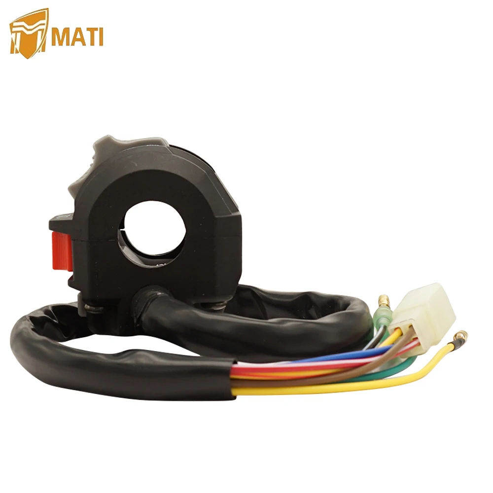 Левый переключатель на руль Управление запуском двигателя фара для Yamaha ATV Timberwolf