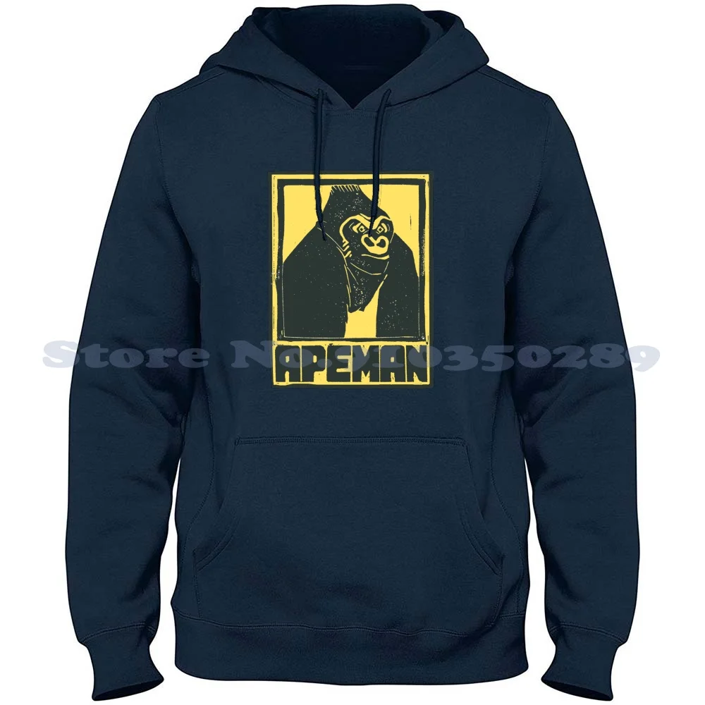 

Толстовка Apeman для мужчин и женщин, свитшот с рисунком обезьяны, человека-кавины, обезьяны, мозга, недерталея, основная недостающая звеньевая...