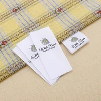 custom sewing label logo or text fold tags personalized brand customized with your business name md1111