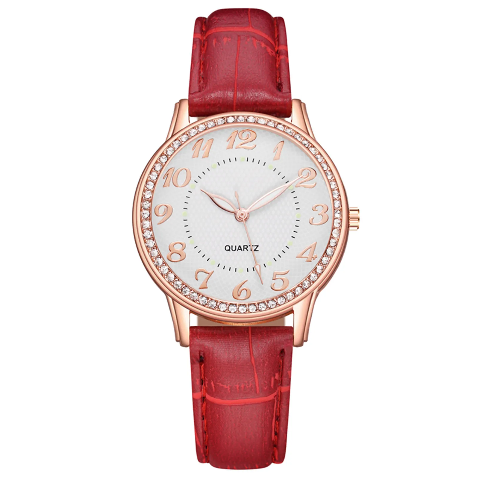 Top Brand Luxury Waterproof Watch Simple Style Red Leather Watches Ladies Diamond Luxury Fashion Belt Watch часы женские