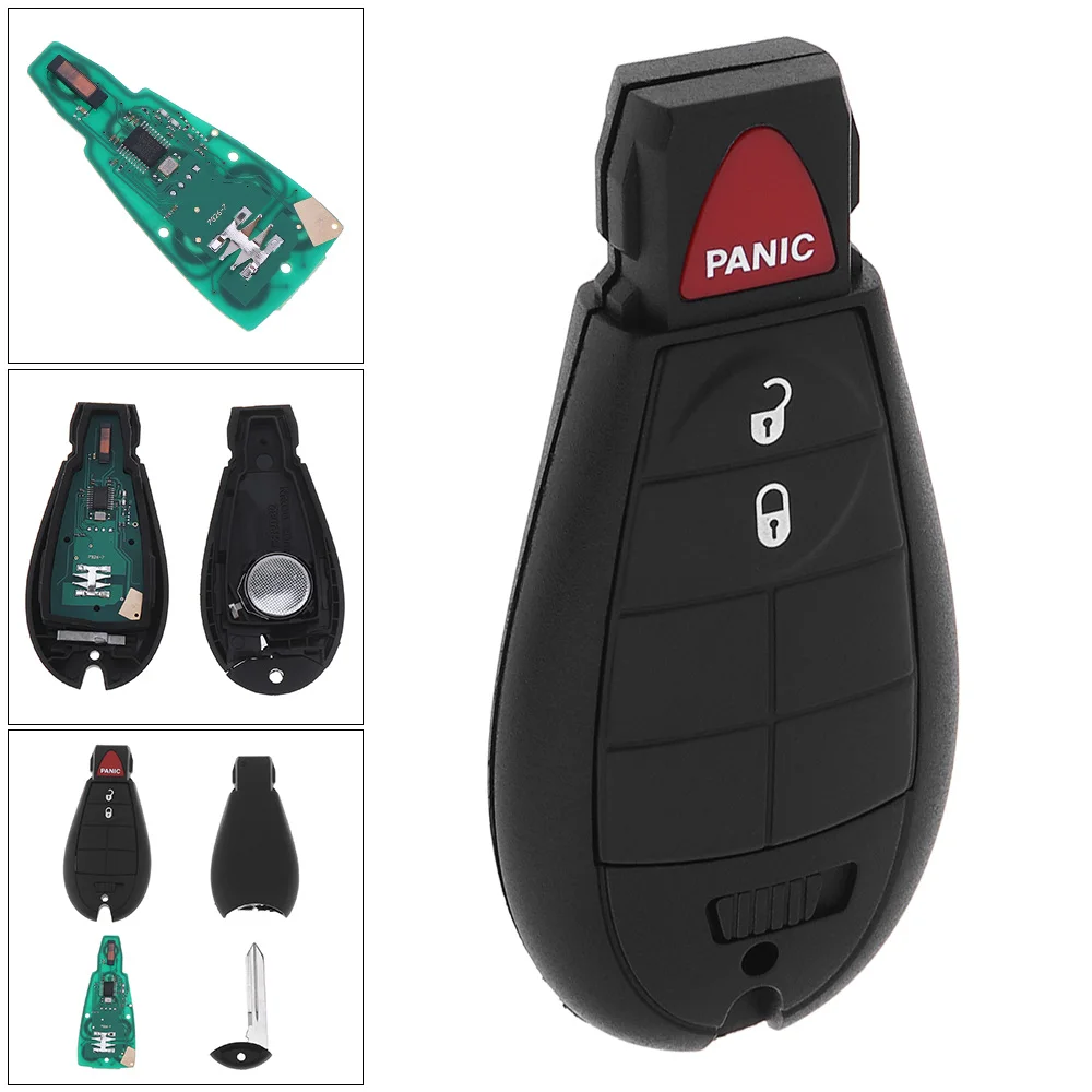 433 МГц 3 кнопки без порезов сменный ключ ключа для автомобиля дистанционный