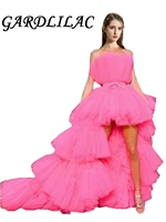 2021 newwomens strapless plus size tulle bridal party gowns trailing homecoming pageant dresses long formal evening gowns