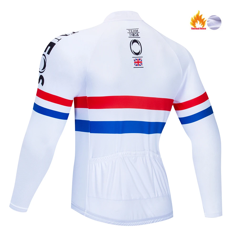 

INEOS 2020 Winter Thermal Fleece Cycling Jersey Men Long Sleeve Racing MTB Bike triathlon Cycling Clothing maillot Ropa Ciclismo