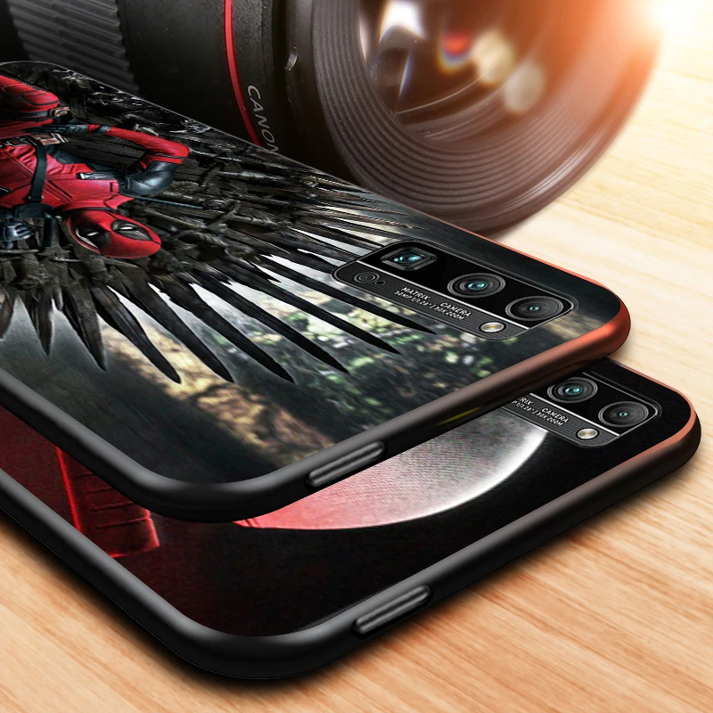 

Deadpool Marvel for Huawei Honor V30 20 Pro X10 9S 9A 9C 9X 8X 10 9 Lite 8 7 Pro Silicone Soft Black Phone Case