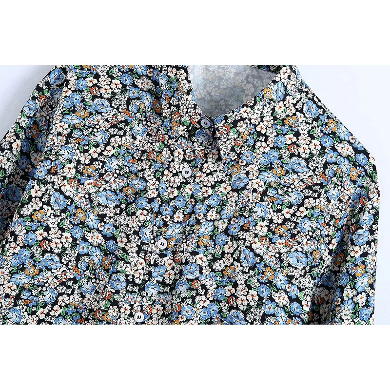 

2020 New Women Shirt Printed Turn-Down Collar Full Sleeves Shirt Female Fashion Casual Women Clothes