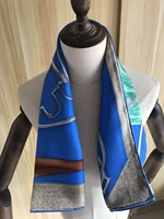 2020 new arrival spring classic pattern 100 silk scarf twill hand made roll 9090 cm squareshawl wrap for women lady gift